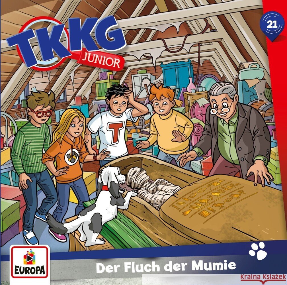 TKKG Junior - Der Fluch der Mumie, 1 Audio-CD  9783803263216 United Soft Media (USM) - książka