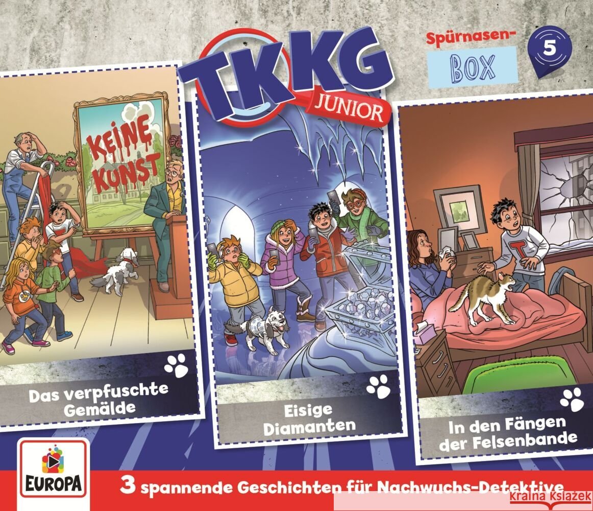 TKKG Junior  SpürnasenBox. Box.5, 3 Audio-CD  9783803263346 United Soft Media (USM) - książka