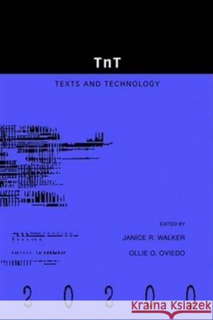 TnT: Text and Technology Janice R. Walker Ollie O. Oviedo  9781572734555 Hampton Press - książka