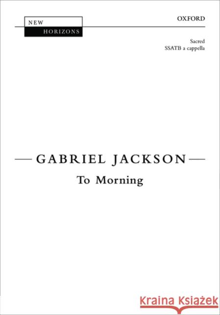 To Morning  9780193361775 Oxford University Press - książka