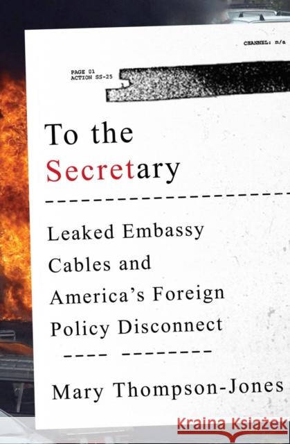 To the Secretary: Leaked Embassy Cables and America's Foreign Policy Disconnect Thompson–jones, Mary 9780393246582 John Wiley & Sons - książka