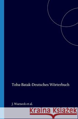 Toba-Batak-Deutsches Wörterbuch Warneck 9789024720187 Springer - książka