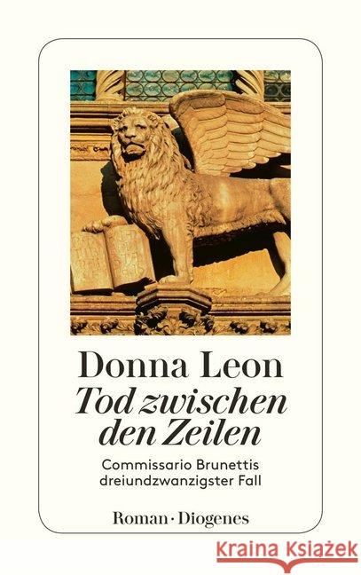 Tod zwischen den Zeilen : Commissario Brunettis dreiundzwanzigster Fall Leon, Donna 9783257243734 Diogenes - książka