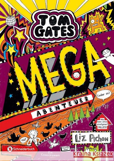 Tom Gates - Mega-Abenteuer (oder so) : Ein Comicroman Pichon, Liz 9783505141478 Egmont SchneiderBuch - książka