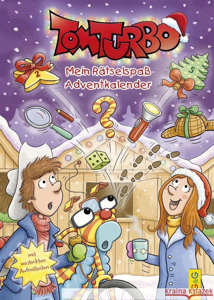 Tom Turbo Mein Rätselspaß Adventkalender Thabet, Edith 9783707425710 G & G Verlagsgesellschaft - książka