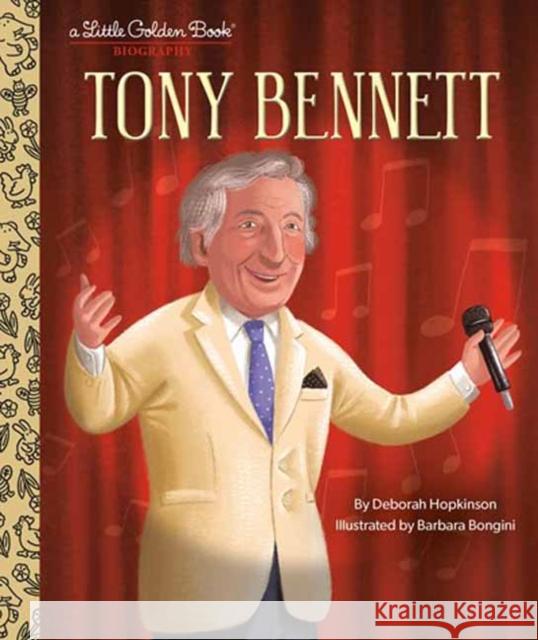 Tony Bennett: A Little Golden Book Biography Deborah Hopkinson Barbara Bongini 9780593645109 Golden Books - książka