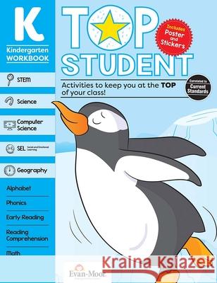 Top Student, Kindergarten Workbook Evan-Moor Corporation 9781629389745 Evan-Moor Educational Publishers - książka