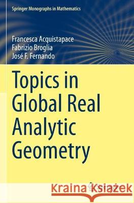 Topics in Global Real Analytic Geometry Francesca Acquistapace, Fabrizio Broglia, José F. Fernando 9783030966683 Springer International Publishing - książka
