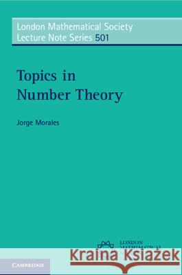 Topics in Number Theory Jorge (Louisiana State University) Morales 9781009720588 Cambridge University Press - książka