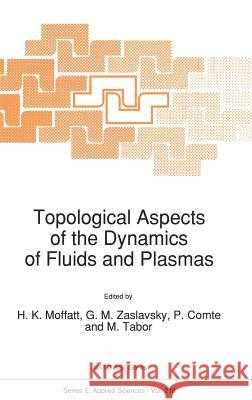 Topological Aspects of the Dynamics of Fluids and Plasmas H. K. Moffatt G. M. Zaslavsky P. Comte 9780792319009 Kluwer Academic Publishers - książka
