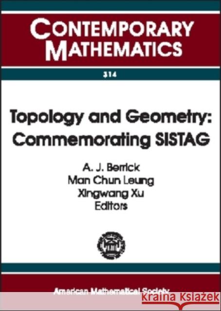 Topology and Geometry : Commemorating SISTAG  9780821828205 AMERICAN MATHEMATICAL SOCIETY - książka