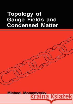 Topology of Gauge Fields and Condensed Matter Mikhail Il'ich Monastyrskii M. Monastyrsky 9780306443367 Plenum Publishing Corporation - książka