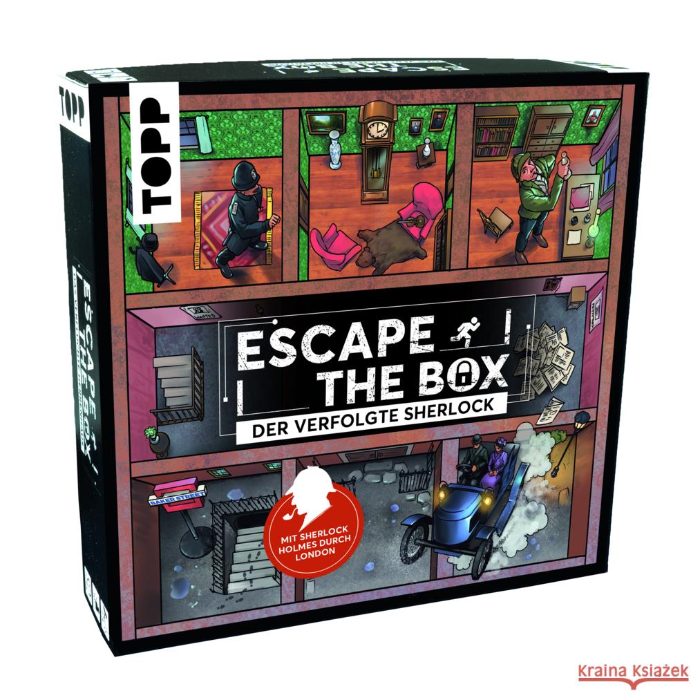 TOPP Escape The Box - Der verfolgte Sherlock Holmes: Das ultimative Escape-Room-Erlebnis als Gesellschaftsspiel! Frenzel, Sebastian 4007742182366 Frech - książka