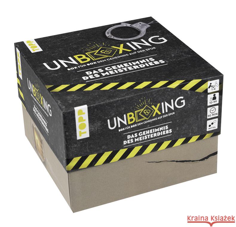 TOPP Unboxing - Das Geheimnis des Meisterdiebs: Box für Box dem Geheimnis auf der Spur Pieper, Hans 4007742182359 Frech - książka