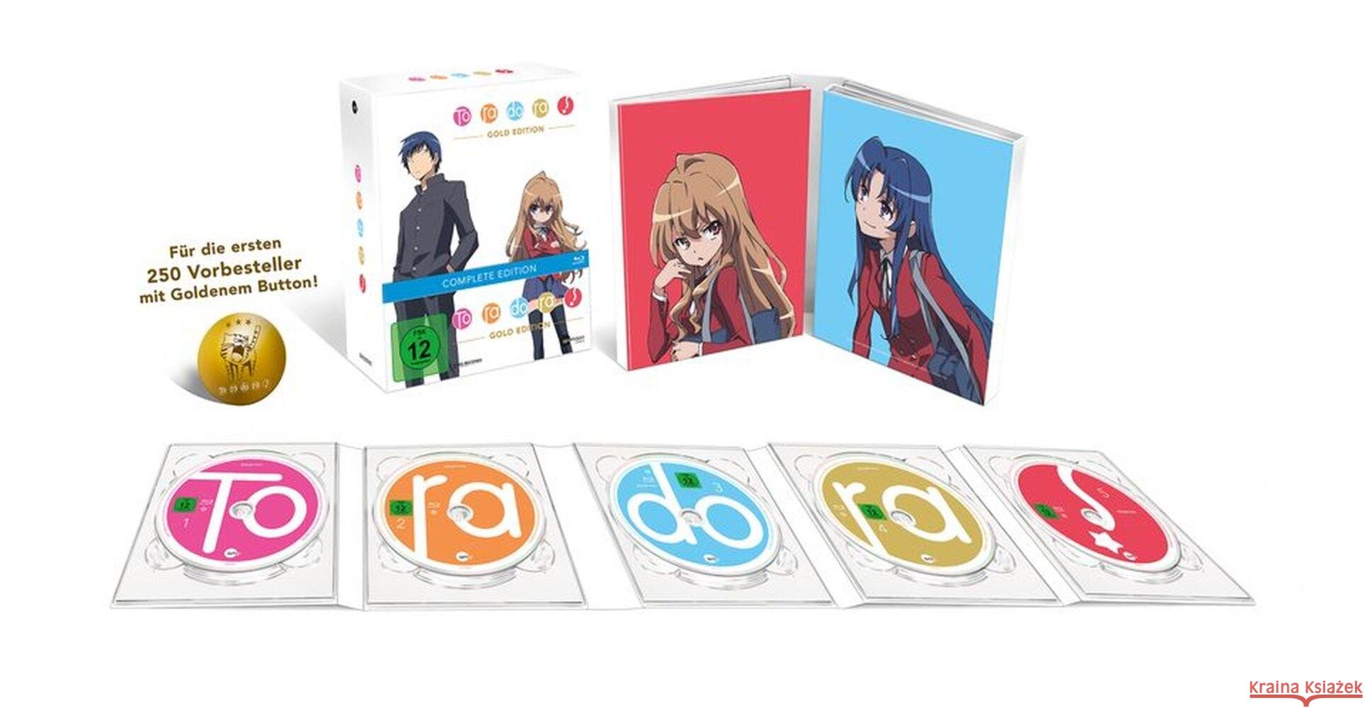 Toradora! Gold Edition - Komplettbox, 5 Blu-ray  4260497792352 Animoon Publishing - książka