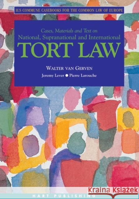 Tort Law Van Gerven, Walter 9781841131399  - książka