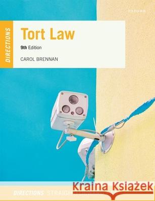 Tort Law Directions Carol (Teaching Fellow on the Undergraduate Laws Programme, Teaching Fellow on the Undergraduate Laws Programme, Univers 9780198905783 Oxford University Press - książka