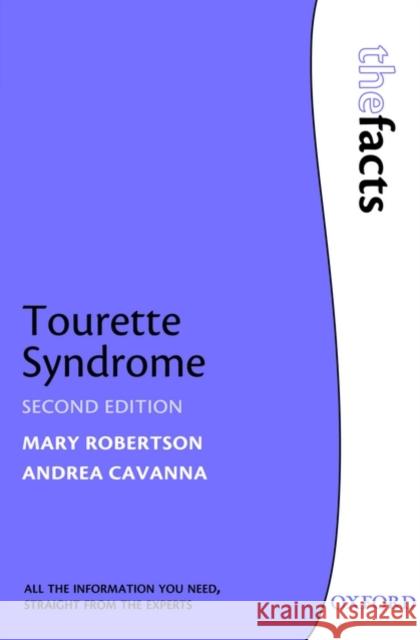 Tourette Syndrome Mary Robertson 9780199298198  - książka