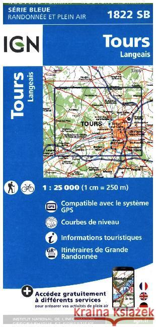 Tours / Langeais: 2015  9782758533948 Institut Geographique National - książka