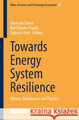 Towards Energy System Resilience: Theory, Governance and Practice Davy Va Bert Droste-Franke Gabriele Fohr 9783032031860 Springer - książka