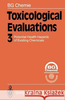 Toxicological Evaluations  9783642845642 Springer - książka