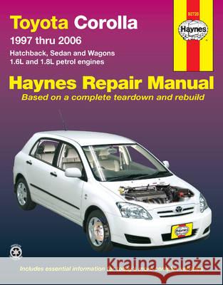 TOYOTS COROLLA 1997 TO 2006  9781563926686 HAYNES MANUALS - książka