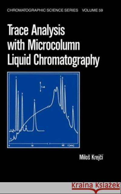 Trace Analysis with Microcolumn Liquid Chromatography Milos Krejci Krejci Krejci 9780824786410 CRC - książka