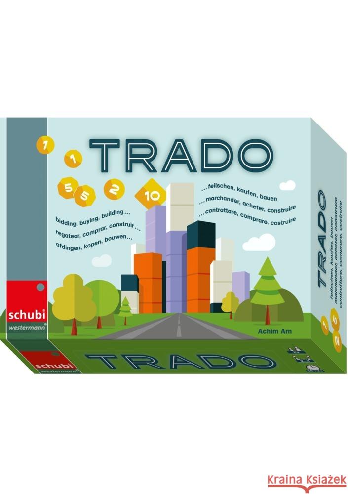 TRADO (Spiel) : Feilschen, kaufen, bauen. Mathematik Spiel- und Übungsmaterial Arn, Achim 4006810224649 GWV Georg Westermann Verlag - książka