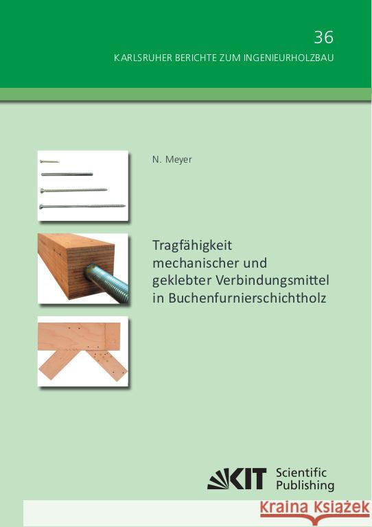 Tragfähigkeit mechanischer und geklebter Verbindungsmittel in Buchenfurnierschichtholz Meyer, Nico 9783731510420 KIT Scientific Publishing - książka