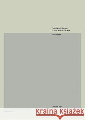 Tragfähigkeit Von Stahlbetonscheiben Maier, J. 9783764322922 Springer - książka