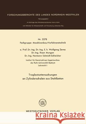 Traglastuntersuchungen an Zylinderschalen Aus Stahlbeton Wolfgang Zerna 9783531025780 Vs Verlag Fur Sozialwissenschaften - książka