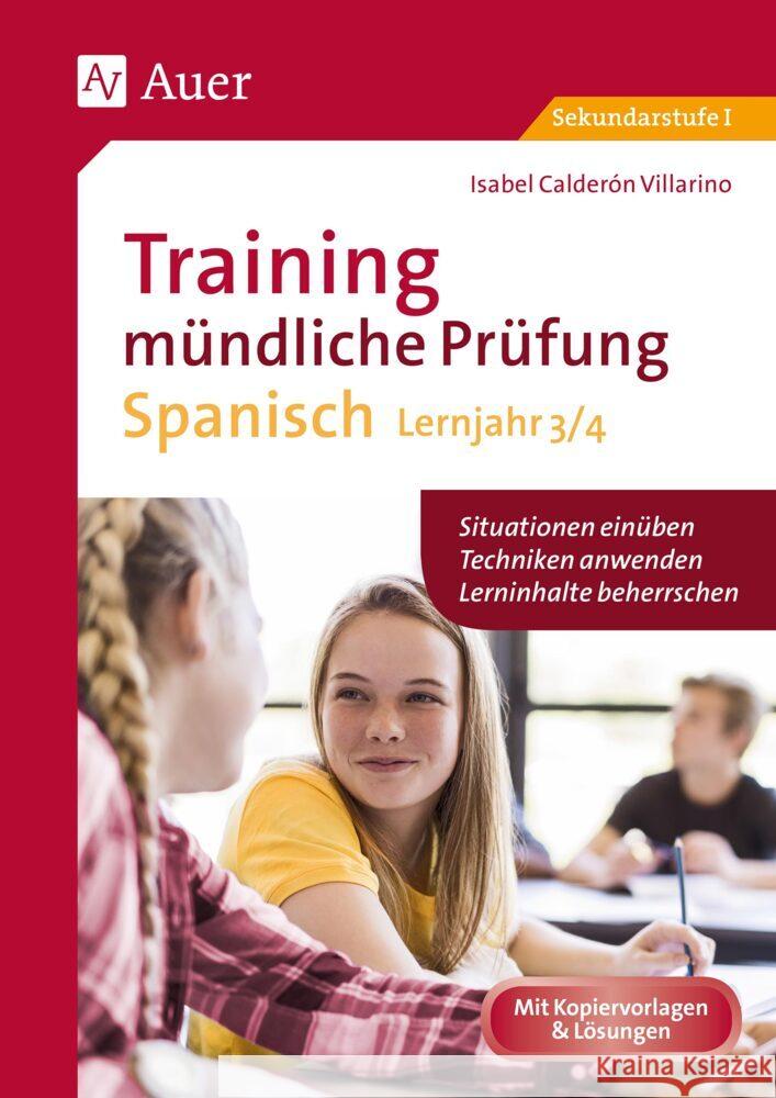 Training mündliche Prüfung Spanisch Lj. 3-4 Calderón Villarino, Isabel 9783403087311 Auer Verlag in der AAP Lehrerwelt GmbH - książka