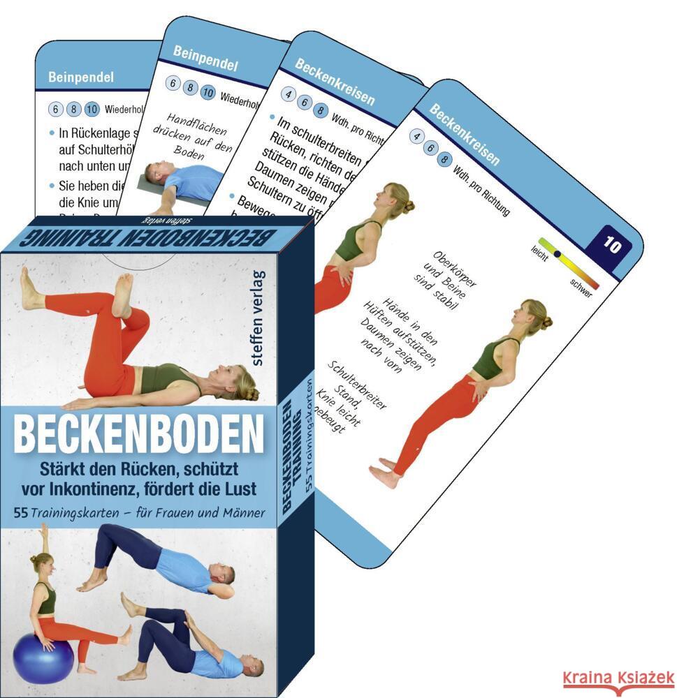 Trainingskarten Beckenboden Thomschke, Ronald, Paulitz, Benno 9783957991294 Steffen Verlag Friedland - książka