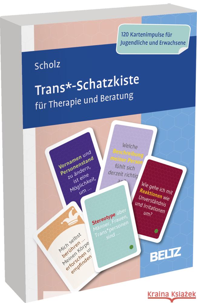 Trans*-Schatzkiste für Therapie und Beratung Scholz, Falk Peter 4019172101459 Beltz - książka