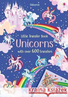 Transfer Activity Book Unicorns Hannah Watson Camilla Garofano 9781805070276 Usborne Books - książka
