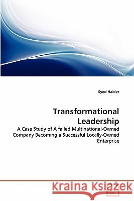 Transformational Leadership Syed Haider 9783639306125 VDM Verlag - książka