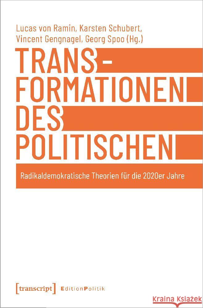 Transformationen des Politischen  9783837666700 transcript Verlag - książka