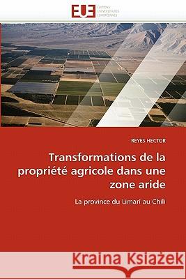 Transformations de la Propri�t� Agricole Dans Une Zone Aride Hector-R 9786131544880 Omniscriptum - książka
