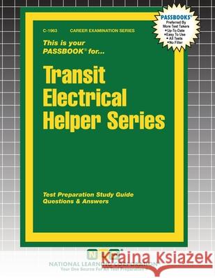 Transit Electrical Helper Series Passbooks 9781799319634 National Learning Corp - książka