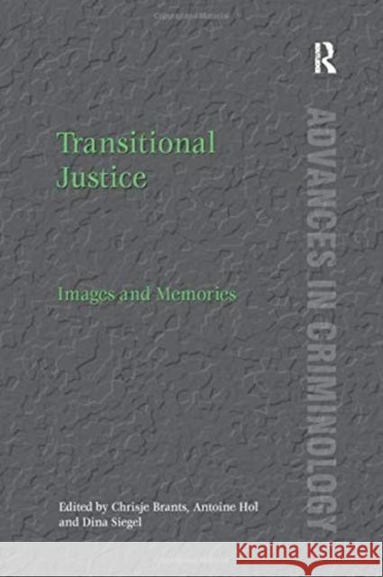 Transitional Justice Chrisje Brant Antoine Hol Dina Siege 9781138256965 Routledge - książka