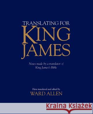 Translating for King James Allen, Ward 9780826512468 Vanderbilt University Press - książka