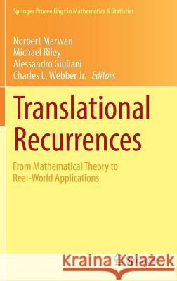 Translational Recurrences: From Mathematical Theory to Real-World Applications Marwan, Norbert 9783319095301 Springer - książka