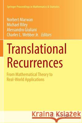 Translational Recurrences: From Mathematical Theory to Real-World Applications Marwan, Norbert 9783319350059 Springer - książka