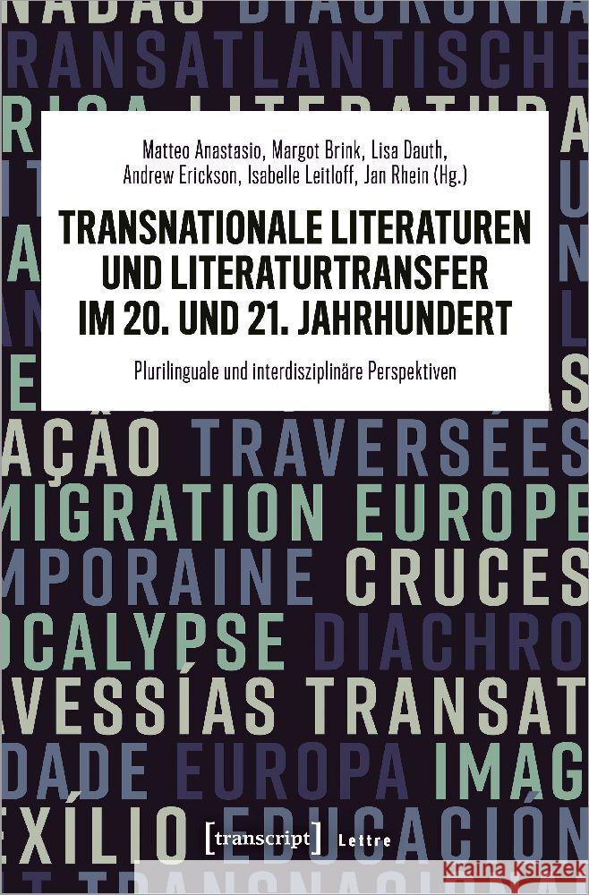 Transnationale Literaturen und Literaturtransfer im 20. und 21. Jahrhundert  9783837664713 transcript Verlag - książka