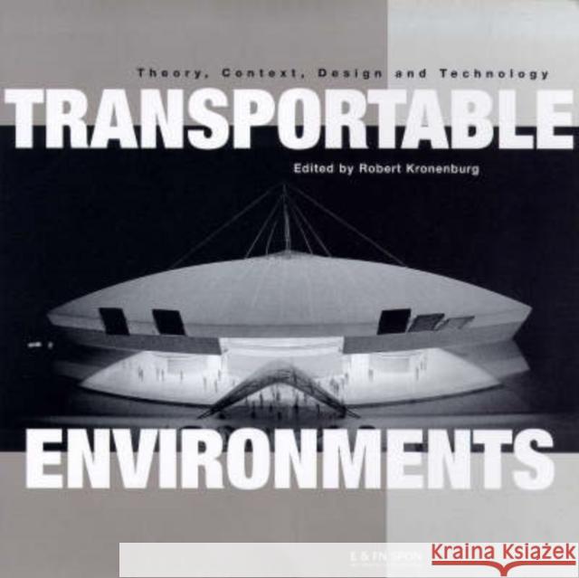 Transportable Environments Robert Kronenburg 9780419242505 E & FN Spon - książka