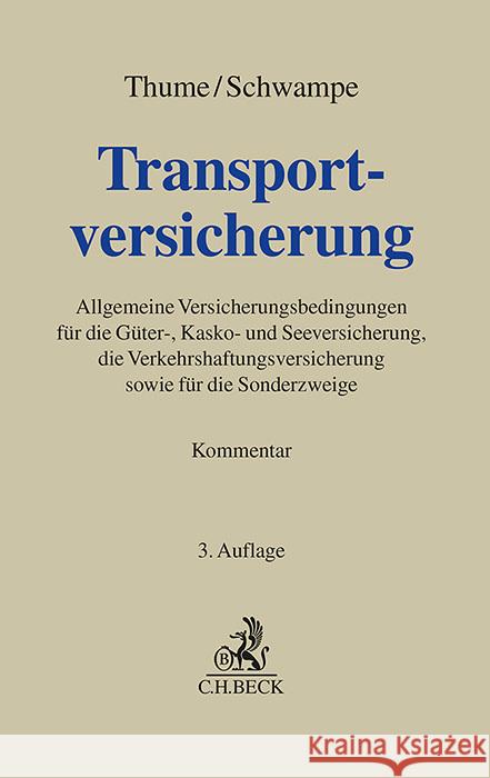 Transportversicherungsrecht, Kommentar  9783406749926 Beck Juristischer Verlag - książka
