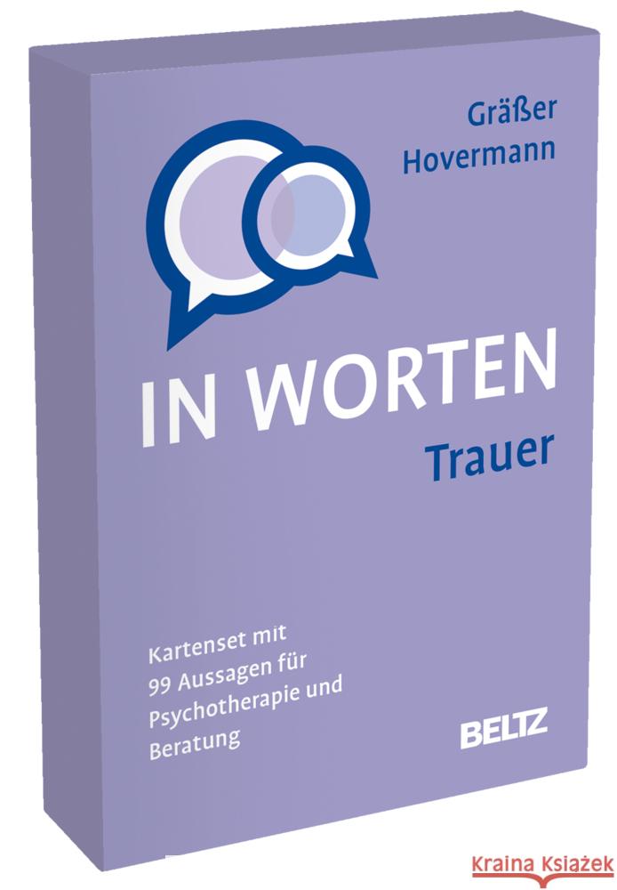 Trauer in Worten, 99 Karten Gräßer, Melanie, Hovermann, Eike 4019172100704 Beltz - książka