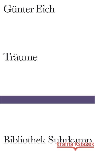 Träume : Vier Spiele Eich, Günter   9783518010167 Suhrkamp - książka