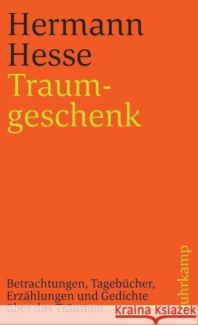 Traumgeschenk Hesse, Hermann 9783518389621 Suhrkamp - książka