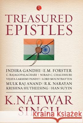 Treasured Epistles K. Natwar Singh 9789353041564 Rupa Publications - książka